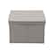 Household Essentials Canvas Storage Boxes with Lids, 2ct.